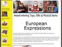 Tablet Screenshot of europeanexpressions.com